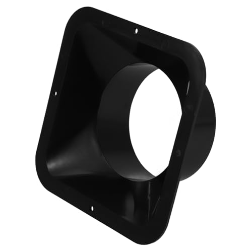 LIFKOME Kunststoff Luftkanal Verbinder Flansch Adapter Quadratisch zu Rund Langlebig und Robust Stabiler für Lüftungssysteme Vielseitig Einsetzbar Geeignet für Abluftschläuche und von LIFKOME