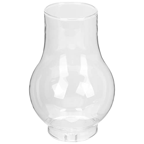 LIFKOME Laterne Für Camping Petroleumlampe Ersatzglas Glaslampenkamin Öllampenkamin Glaskaminschirm Klarglasschirm Lampenschirm Glas Für Vintage-Öllampen (10.5 X 15 X 6 Cm) Außendekoration von LIFKOME