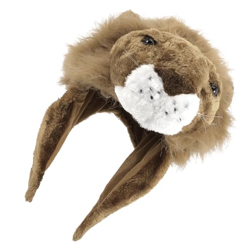LIFKOME Lustiger Plüsch Löwenhut Karneval Party Tierkostüm Mütze Erwachsene Weiches Material Bequeme Kopfbedeckung Für Kostümpartys und Foto Requisiten von LIFKOME