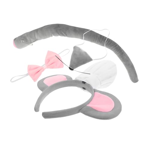 LIFKOME Mausohren Stirnband Kochmütze Mäusenase Und Fliege Cosplay Zubehör Für Karneval Halloween Und Geburtstagsfeiern LIFKOME Mausohren Stirnband Kochmütze Mäusenase Und Fliege Cosplay Zubehör Für Karneval Halloween Und Geburtstagsfeiern von LIFKOME