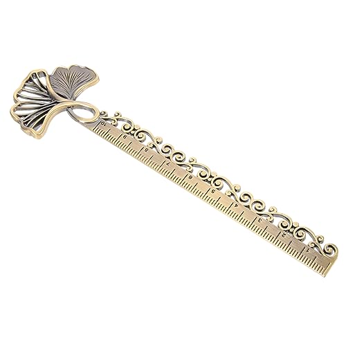 LIFKOME Metal Lesezeichen Lineal mit Stencil Design Vintage Lesezeichen für Studenten Lehrer und Leser und Messwerkzeug Stilvolles zur Einschulung LIFKOME Metal Lesezeichen Lineal mit Stencil Design Vintage Lesezeichen für Studenten Lehrer und Leser und Messwerkzeug Stilvolles zur Einschulung von LIFKOME
