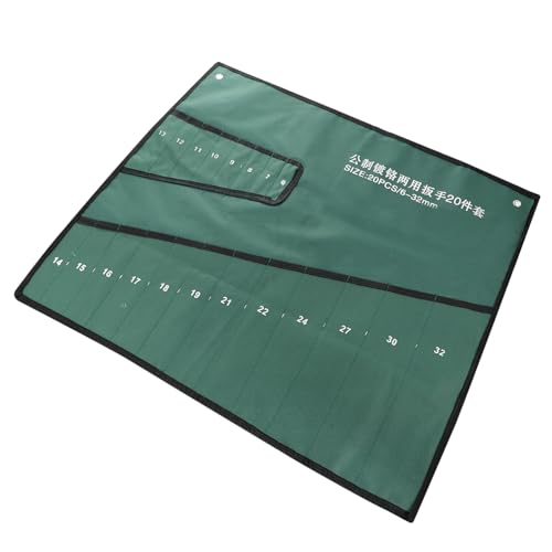 LIFKOME Multifunktionale Werkzeugtasche aus Strapazierfähigem Canvas mit Großer Kapazität Schmutzabweisend als Spanner Organizer und Wrench Pouch für Einfaches Verstauen und von LIFKOME