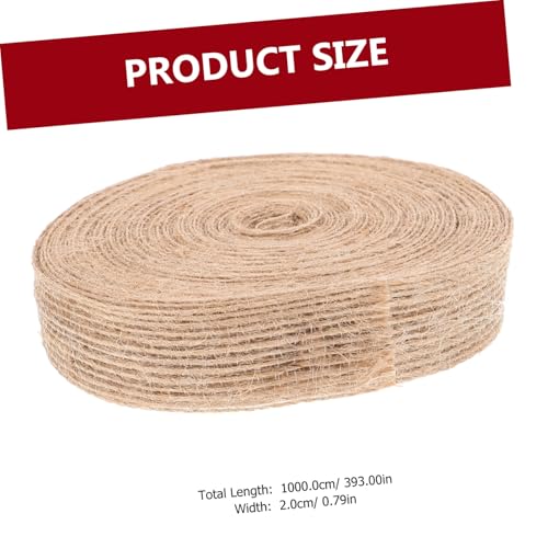 LIFKOME Natürliche Juteband Breit Vielseitiges Geschenkband Leicht Zuschneidbar Robustes Verpackungsband für DIY Geschenke Schleifen Blumensträuße und Festliche Dekorationen LIFKOME Natürliche Juteband Breit Vielseitiges Geschenkband Leicht Zuschneidbar Robustes Verpackungsband für DIY Geschenke Schleifen Blumensträuße und Festliche Dekorationen von LIFKOME