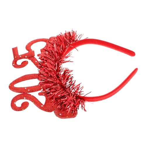 LIFKOME Neujahrs Haarband mit Glitzer Festliches Stirnband für Silvester und Weihnachtsfeiern Stoff Haarreif für Haartypen Foto Requisiten für Partys Strahlendes Rotes Design LIFKOME Neujahrs Haarband mit Glitzer Festliches Stirnband für Silvester und Weihnachtsfeiern Stoff Haarreif für Haartypen Foto Requisiten für Partys Strahlendes Rotes Design von LIFKOME
