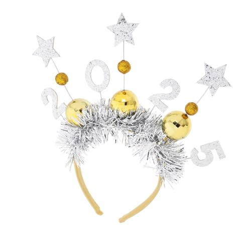 LIFKOME Neujahrs Haarreif mit Elastischem Sitz Leichter Party Kopfschmuck für Damen und Herren Festliches Stirnband mit Stern und Discokugel Design Komfortabel und Vielseitig für LIFKOME Neujahrs Haarreif mit Elastischem Sitz Leichter Party Kopfschmuck für Damen und Herren Festliches Stirnband mit Stern und Discokugel Design Komfortabel und Vielseitig für von LIFKOME