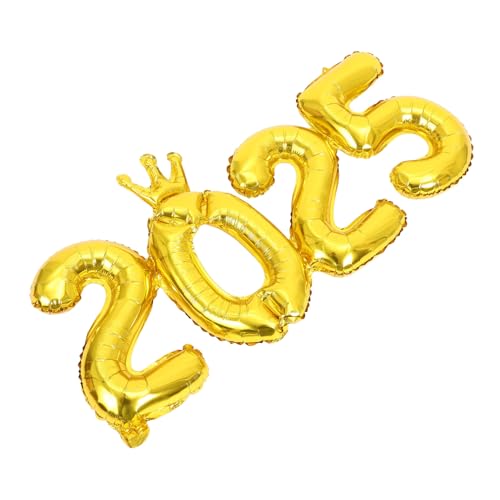 LIFKOME Neujahrsballon mit Integrierter Krone Dekorative Folienballons für Silvester Geburtstagsfeiern und Besondere Anlässe Langlebig und Einfach zu Arrangieren LIFKOME Neujahrsballon mit Integrierter Krone Dekorative Folienballons für Silvester Geburtstagsfeiern und Besondere Anlässe Langlebig und Einfach zu Arrangieren von LIFKOME