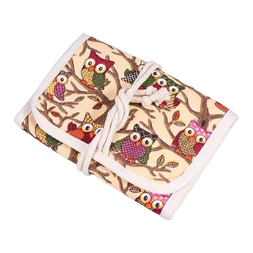 LIFKOME Owl Häkelwerkzeug Große Kapazität Aufbewahrungstasche für Stricknadeln Langlebigem Material für Zuhause und Reisen Organisiert Ihre Häkel und Strickutensilien von LIFKOME