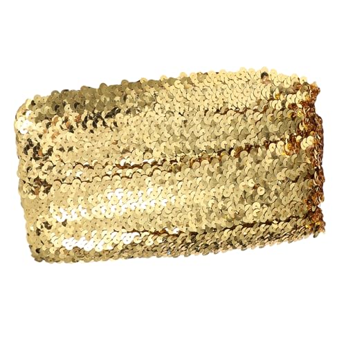 LIFKOME Pailletten Elastikborte Hellgold Dekorative Glänzende Schmuckborte für DIY Vorhänge und Kleidungsdekoration Vielseitige Bastelverzierung mit Elastischem Besatz LIFKOME Pailletten Elastikborte Hellgold Dekorative Glänzende Schmuckborte für DIY Vorhänge und Kleidungsdekoration Vielseitige Bastelverzierung mit Elastischem Besatz von LIFKOME