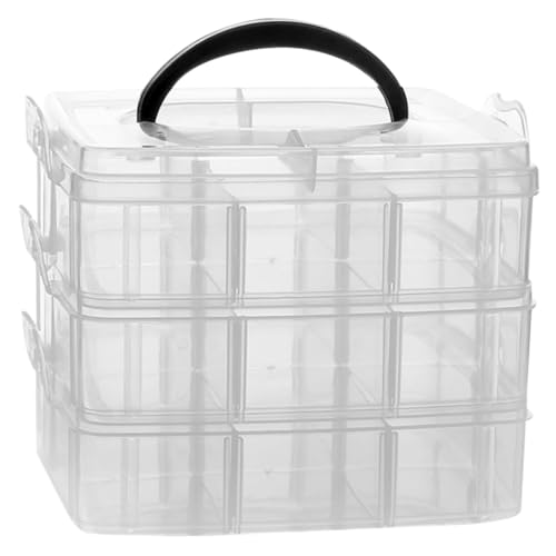 LIFKOME Plastik Schmuckkasten Transparent Fächern Leicht und Tragbar zur Aufbewahrung von Haarbändern und Schmuck Praktische Sortierbox für Schreibtisch und Kleinteile LIFKOME Plastik Schmuckkasten Transparent Fächern Leicht und Tragbar zur Aufbewahrung von Haarbändern und Schmuck Praktische Sortierbox für Schreibtisch und Kleinteile von LIFKOME