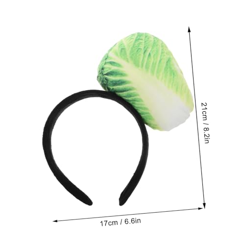 LIFKOME Plüsch Stirnband Große Kohlkopf Haarreifen Elastisch Sichere Passform Lustiges Cosplay Party Kostüm Haarschmuck von LIFKOME