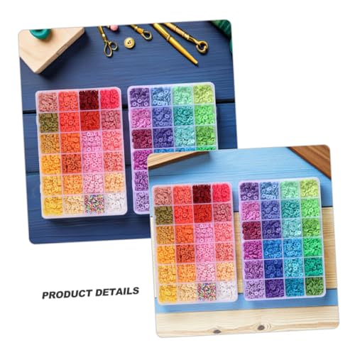 LIFKOME Polymer Clay Perlen Farben Zubehör Schnur DIY Schmuckherstellung Armband Basteln Mädchen Haarperlen Craft Beads Kit von LIFKOME