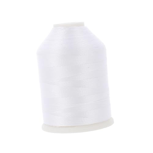 LIFKOME Professionelles Leuchtendes Stickgarn Weiß Polyester Nachtlicht Stickfaden Vielseitig für Handarbeiten DIY Armbänder und Maschinenstickerei von LIFKOME