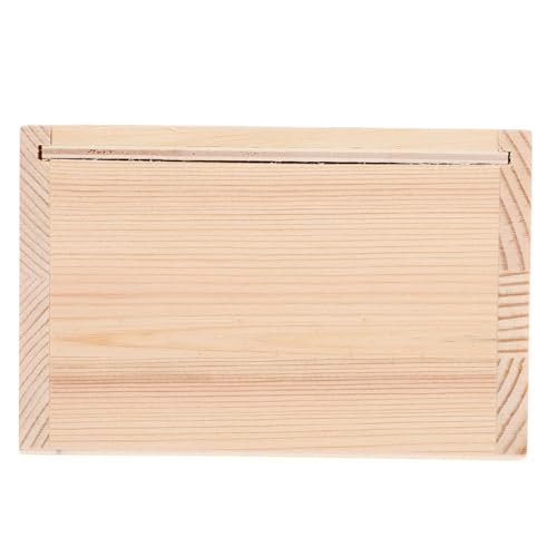 LIFKOME Quadratische Schmuckschatulle Aus Holz 12 X 11 8 X 7 6 Cm Organizer Für Halsketten Und Armbänder von LIFKOME