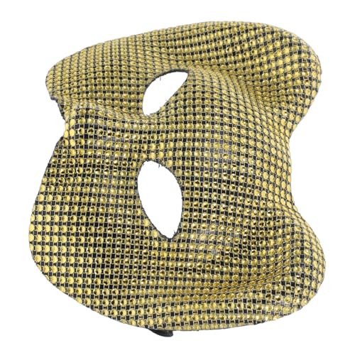 LIFKOME Realistische Leoparden Maske mit Glitzersteinen Atmungsaktive Tiermaskerade für Kostüm Accessoire bei Themenpartys Bühnenauftritten und Karneval Einzigartiges Design für Erwachsene von LIFKOME