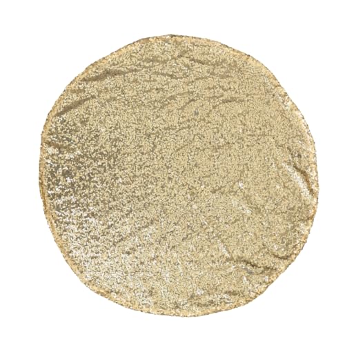 LIFKOME Runde Tischdecke Aus Goldenen Pailletten Elegante Hochzeitsdekoration Für Tische Restaurants Und Hotels Leicht Und Tragbar LIFKOME Runde Tischdecke Aus Goldenen Pailletten Elegante Hochzeitsdekoration Für Tische Restaurants Und Hotels Leicht Und Tragbar von LIFKOME