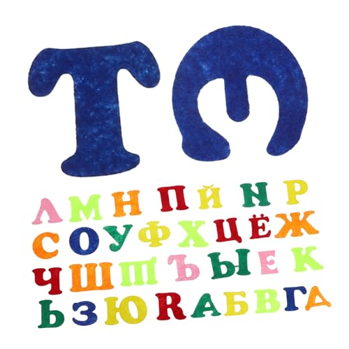 LIFKOME Russische Alphabet Aufkleber aus Filz und Vlies Selbstklebend Sicher Bunte Buchstaben Sticker für Frühkindliche Bildung Klassenzimmerdekoration LIFKOME Russische Alphabet Aufkleber aus Filz und Vlies Selbstklebend Sicher Bunte Buchstaben Sticker für Frühkindliche Bildung Klassenzimmerdekoration von LIFKOME