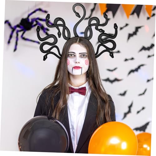 LIFKOME Schlangenkrone Stirnband Medusa Halloween Kopfschmuck mit Strassbesatz Damen Cosplay Accessoire für Kostümparty und Verkleidung LIFKOME Schlangenkrone Stirnband Medusa Halloween Kopfschmuck mit Strassbesatz Damen Cosplay Accessoire für Kostümparty und Verkleidung von LIFKOME