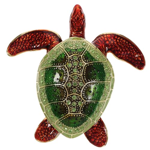LIFKOME Schmuckschatulle mit Emailliertem Schildkröten Design Aufbewahrungsbox für Ohrringe Ringe Schmuck Zimmerdekor für Frauen LIFKOME Schmuckschatulle mit Emailliertem Schildkröten Design Aufbewahrungsbox für Ohrringe Ringe Schmuck Zimmerdekor für Frauen von LIFKOME