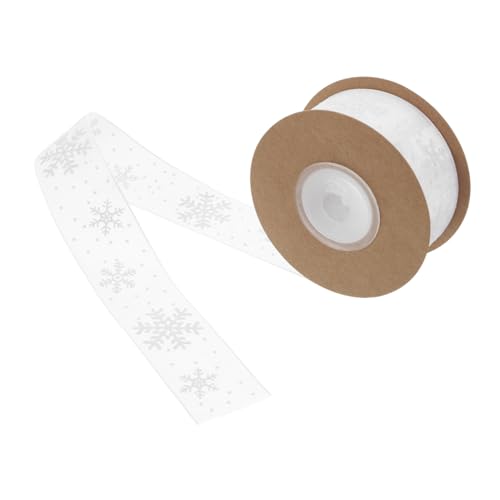 LIFKOME Schneeflocken Geschenkband Breites Ribbon für DIY Partys Transparentes Organza Band für Festliche Anlässe Wie Hochzeiten und Geburtstage LIFKOME Schneeflocken Geschenkband Breites Ribbon für DIY Partys Transparentes Organza Band für Festliche Anlässe Wie Hochzeiten und Geburtstage von LIFKOME