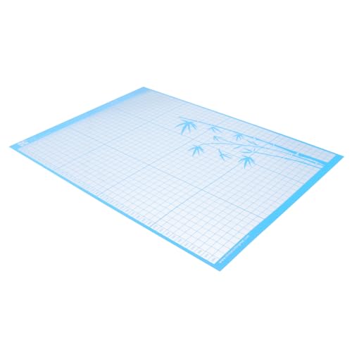 LIFKOME Schneidematte PVC mit Maßangabe Selbstheilend Langlebig Rutschfest Vielseitig für Schneideplotter Basteln Nähen Gravur und Handwerk Blau von LIFKOME