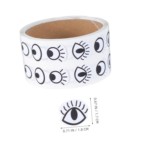LIFKOME Selbstklebende Wackelaugen Rolle Aufkleber Cartoon Augen Bastelaugen für DIY Dekoration Scrapbooking Handwerk Zubehör von LIFKOME