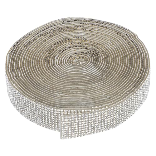 LIFKOME Selbstklebendes Kristall Strassband Yards Funkelndes DIY Dekoband für Hochzeit Handy Auto Schmuck Verzierung von LIFKOME