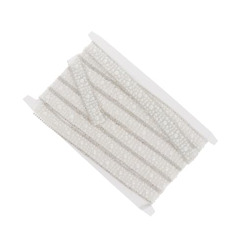 LIFKOME Selbstklebendes Perlenband mit Funkelnden Strasssteinen Flexibel Zuschneidbar Leicht zu Befestigen Vielseitig für Basteln Kleidung und Dekoration DIY Schmuck Handwerkszubehör von LIFKOME