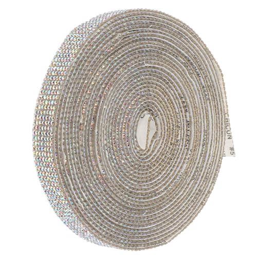 LIFKOME Selbstklebendes Strassband Breit Rhinestone Ribbon für DIY Bastelarbeiten Schmuck Kleidungsdekoration Selbstklebender Strassstreifen für Handyhüllen und Geschenkverpackungen von LIFKOME