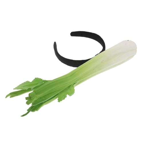 LIFKOME Sellerie Haarband Haarband Gemüse Haar Accessoires Realistischer Gemüse Haarreif Halloween Party Kinderparty Haarreif Lustige Gemüse Kopfbedeckungen Sellerie von LIFKOME