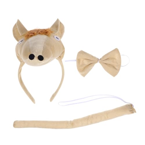 LIFKOME Set Dreidimensionales Dreiteiliges Set Farm Animal Stirnbänder Cosplay Prop Party Kostüm Tierverkleidung Für Halloween Kostümzubehör Baumwolle Hellbraun LIFKOME Set Dreidimensionales Dreiteiliges Set Farm Animal Stirnbänder Cosplay Prop Party Kostüm Tierverkleidung Für Halloween Kostümzubehör Baumwolle Hellbraun von LIFKOME