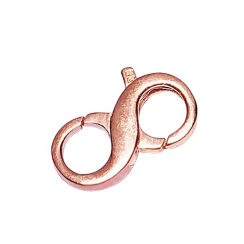 LIFKOME Silber Doppelöffnung Karabiner Verschluss für Schmuckherstellung Praktische Verbindung für und Armbänder für DIY Projekte Roségold Klein von LIFKOME