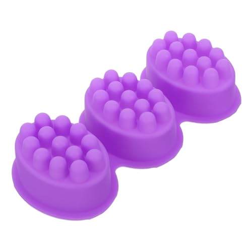 LIFKOME Silikon Seifenform Oval Massage Design Flexibel Antihaft DIY Seifenherstellung Kerzen Lotion Bars Multifunktional Stapelbar Platzsparend von LIFKOME