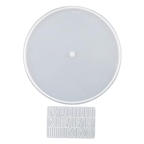 LIFKOME Silikon Uhrenform mit Römischen Ziffern Teiliges Gießform für Epoxidharz für DIY Wanduhr Dekoration und Kreative Projekte Wiederverwendbar und Präzise Ziffern von LIFKOME