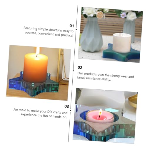 LIFKOME Silikonform Kerzenhalter Fünfzackiger Stern DIY Desktop Schmuck Gießform Wiederverwendbar Einfach zu Reinigen Originelles Basteln Geschenk für Handwerksliebhaber LIFKOME Silikonform Kerzenhalter Fünfzackiger Stern DIY Desktop Schmuck Gießform Wiederverwendbar Einfach zu Reinigen Originelles Basteln Geschenk für Handwerksliebhaber von LIFKOME