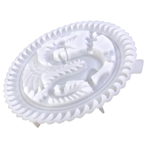 LIFKOME Silikonform für Epoxidharz Gießen Runde Dragon Embossment Gussform mit Hoher Elastizität und Glatter Oberfläche DIY Dekorative Drachenplatte für Kreative Harzkunst und LIFKOME Silikonform für Epoxidharz Gießen Runde Dragon Embossment Gussform mit Hoher Elastizität und Glatter Oberfläche DIY Dekorative Drachenplatte für Kreative Harzkunst und von LIFKOME