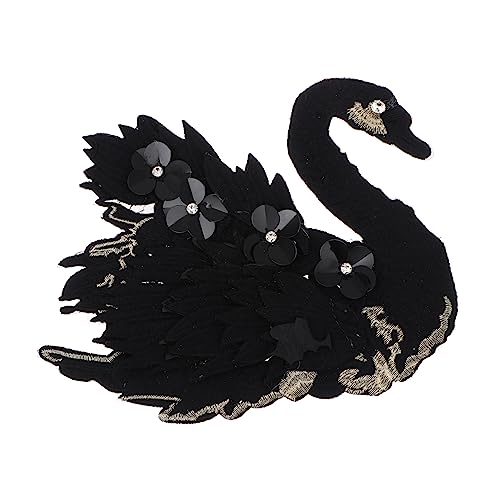LIFKOME Swan Shape Stickerei Patch Große Applikation für Kleidung DIY Dekoration Langlebig und Hautfreundlich für Gelegenheiten von LIFKOME