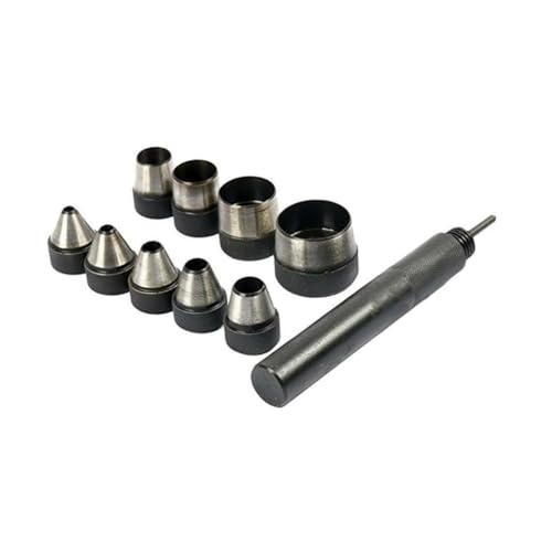 LIFKOME Teiliges Lochstanzer Set aus Hitzebehandeltem Robustes Werkzeug mit Hohlem Stanzer Vielseitig für Gürtel Taschen Leinwand und Stoff Langlebig und Präzise für Mehrere Lagen von LIFKOME