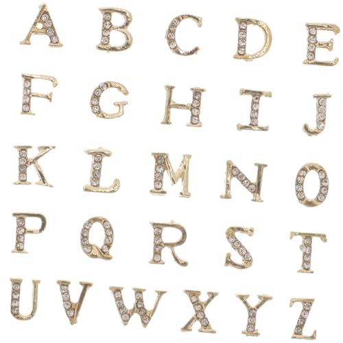 LIFKOME Teiliges Nagelkunst Buchstaben Nail Charms aus Langlebiger und Strasssteinen Maniküre Dekoration für Gelnägel und Nageldesign für Partys und Hochzeiten von LIFKOME