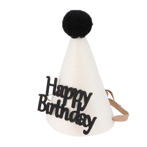 LIFKOME Thickened Filz Geburtstagsmütze Weiß mit Pompon Partyhut für Kindergeburtstag Einfache Handhabung Stabile Form Dekoratives Geburtstagszubehör für Fröhliche Feiern LIFKOME Thickened Filz Geburtstagsmütze Weiß mit Pompon Partyhut für Kindergeburtstag Einfache Handhabung Stabile Form Dekoratives Geburtstagszubehör für Fröhliche Feiern von LIFKOME