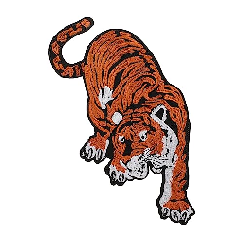 LIFKOME Tier Tiger Stickerei Patch DIY Applikation für Kleidung Handwerk Einfache Anwendung Vielseitige Verwendung Chic Design für Mehr Charme von LIFKOME