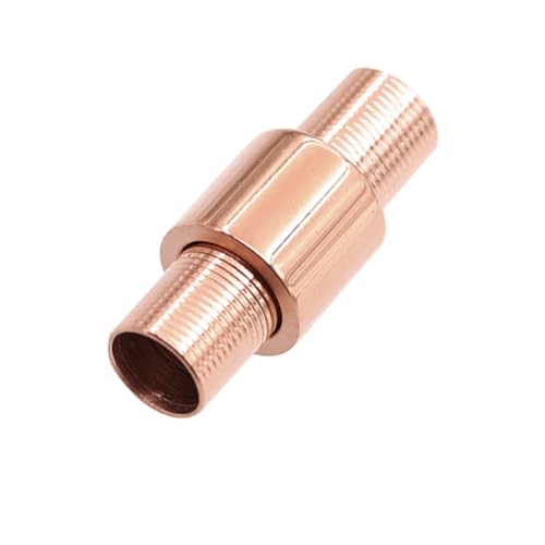 LIFKOME Titanstahl Magnetverschluss Rad Schmuckkabelverbinder für DIY Armband Schmuckherstellung Zubehör Roségold für Lederarmbänder Geflochtene und Mehr von LIFKOME