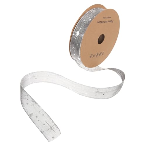 LIFKOME Transparentes Organzaband mit goldenem Stern Motiv Dekoratives Geschenkband zum Basteln Partydekoration Schleifenbänder für Geschenkverpackung DIY Blumen Haarschmuck LIFKOME Transparentes Organzaband mit goldenem Stern Motiv Dekoratives Geschenkband zum Basteln Partydekoration Schleifenbänder für Geschenkverpackung DIY Blumen Haarschmuck von LIFKOME