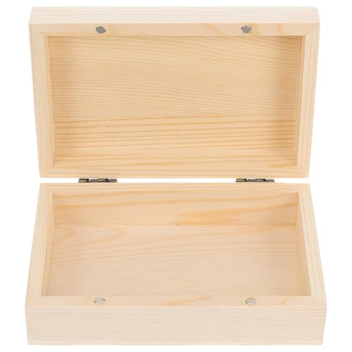 LIFKOME Unlackierte Holzkiste mit Magnetdeckel Rechteckige Aufbewahrungsbox für Schmuck Bastelprojekte und DIY Freundliches Design Rustikaler Charme Vielseitige Nutzung LIFKOME Unlackierte Holzkiste mit Magnetdeckel Rechteckige Aufbewahrungsbox für Schmuck Bastelprojekte und DIY Freundliches Design Rustikaler Charme Vielseitige Nutzung von LIFKOME