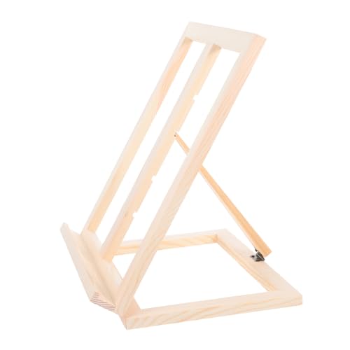 LIFKOME Verstellbare Tischstaffelei Massivem Holz Klappbar Stabiler Stand für Öl und Aquarellmalerei Fach Höhenverstellbar Tragbarer Desktop Staffelei für Schüler und Künstler von LIFKOME