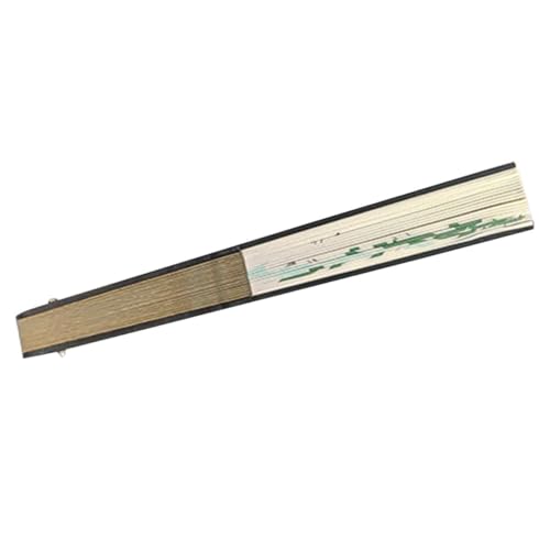 LIFKOME Vintage Faltfächer mit Quaste Handgefertigter Retro Fächer aus Baumwolle und Tragbarer Klappfächer für Tanz Dekoration und Sommerveranstaltungen von LIFKOME