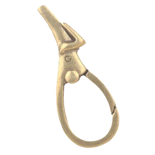 LIFKOME Vintage Messing Schlüsselanhänger Retro Schlüsselschnalle für DIY Handwerk Schlüsseldekoration mit Einzigartigem Design Leicht und Robust für Stilvolle von LIFKOME