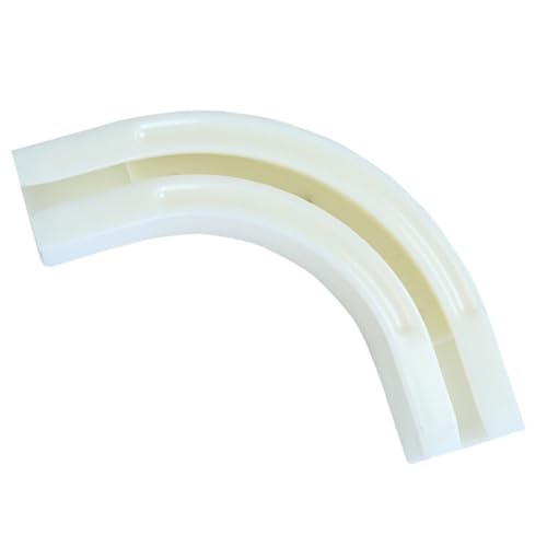 LIFKOME Vorhangschienen-endverbinder Abs-kunststoff 25 X 25 Mm Glatt Für Wohnzimmer Schlafzimmer Küche von LIFKOME