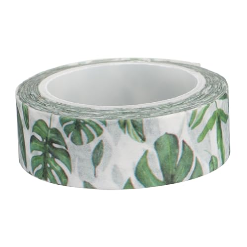 LIFKOME Washi Tape Tropische Pflanzen Klebeband Papierband Dekorativ für DIY Scrapbooking Geschenke Kreative Bastelideen von LIFKOME
