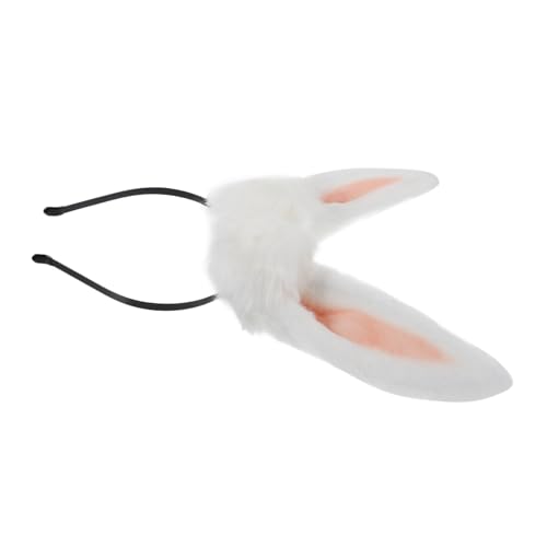 LIFKOME Weiches Hasenohren Stirnband aus Bequemes Tierohren Haarreif als Lustiges Fotoaccessoire Geeignet für Kostüm Party Make Up und Alltag Einfarbig von LIFKOME