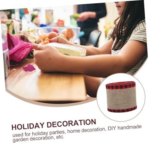 LIFKOME Weihnachts dekoband Karomuster mit Drahtkante Breit Lang Elegantes Geschenkband für DIY Schleifen Basteln Weihnachtsbaum Geschenkverpackung Rote Xmas Elemente LIFKOME Weihnachts dekoband Karomuster mit Drahtkante Breit Lang Elegantes Geschenkband für DIY Schleifen Basteln Weihnachtsbaum Geschenkverpackung Rote Xmas Elemente von LIFKOME
